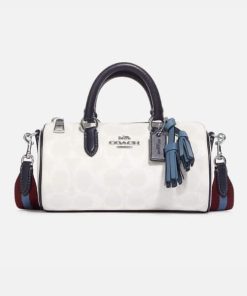 Coach Lacey Crossbody In Signature Canvas White Multicolor Cb874