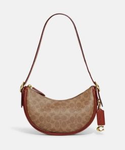 Coach Luna In Signature Canvas Beige Cc440