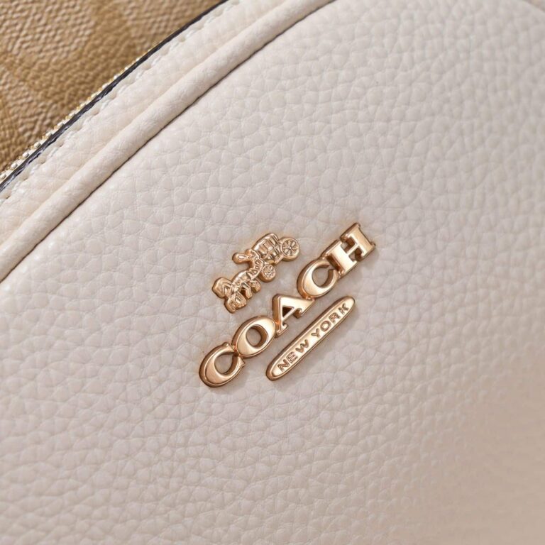 Coach Court Backpack In Signature Canvas Beige 5671 - Image 7