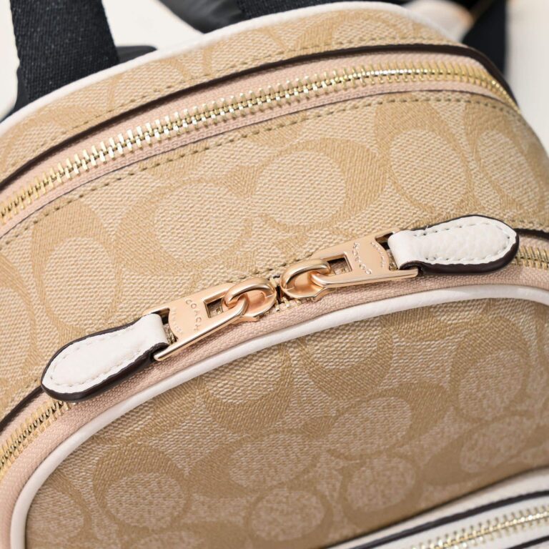 Coach Court Backpack In Signature Canvas Beige 5671 - Image 6