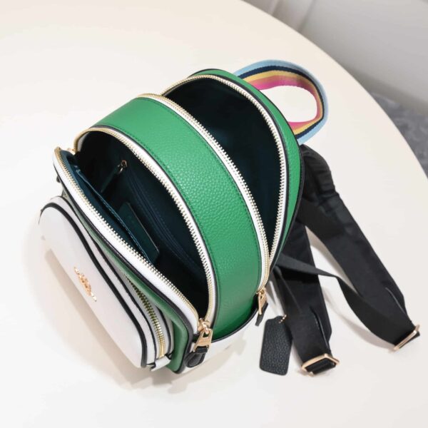 Coach Court Backpack In Signature Canvas Green C8258 - Image 6