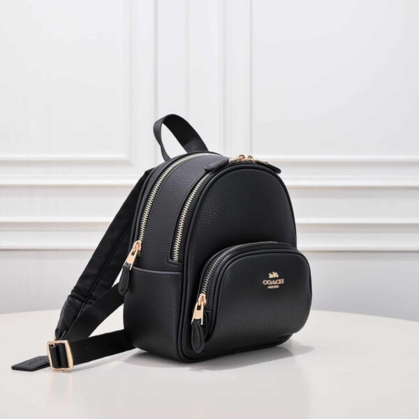 Coach Mini Court Backpack In Black C8603 - Image 2