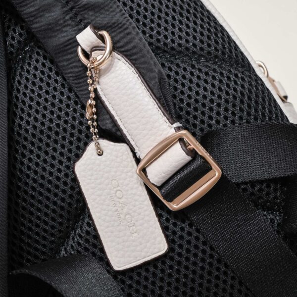 Coach Mini Court Backpack In White C8603 - Image 8