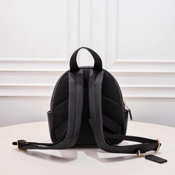 Coach Mini Court Backpack In Signature Canvas Black C8604 - Image 4
