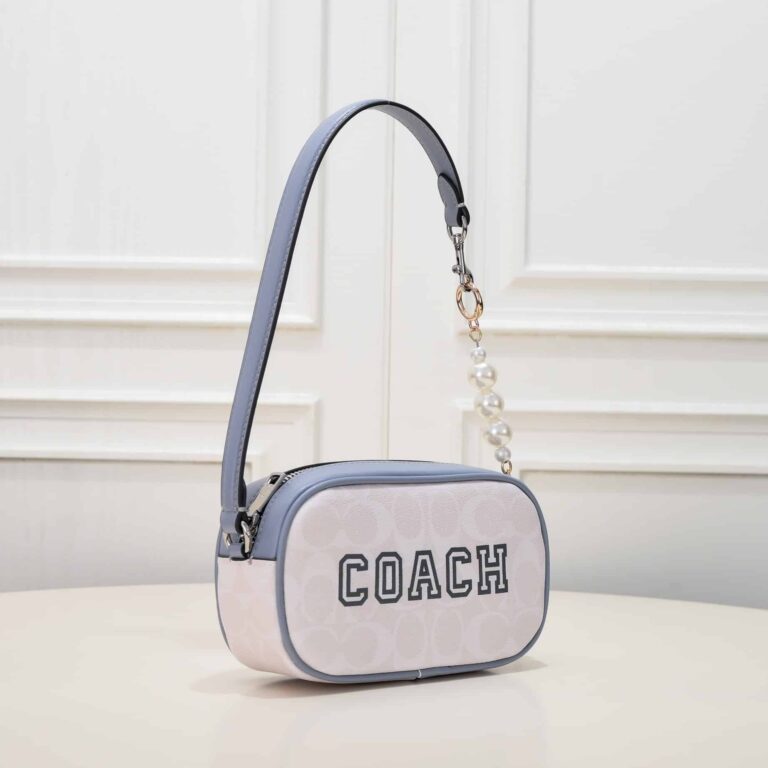 Coach Jamie Wristlet In Signature Canvas With Varsity Motif Blue Cb851Svuob - Image 3