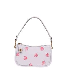 Coach Teri Shoulder Bag With Stripe Heart Print C3936