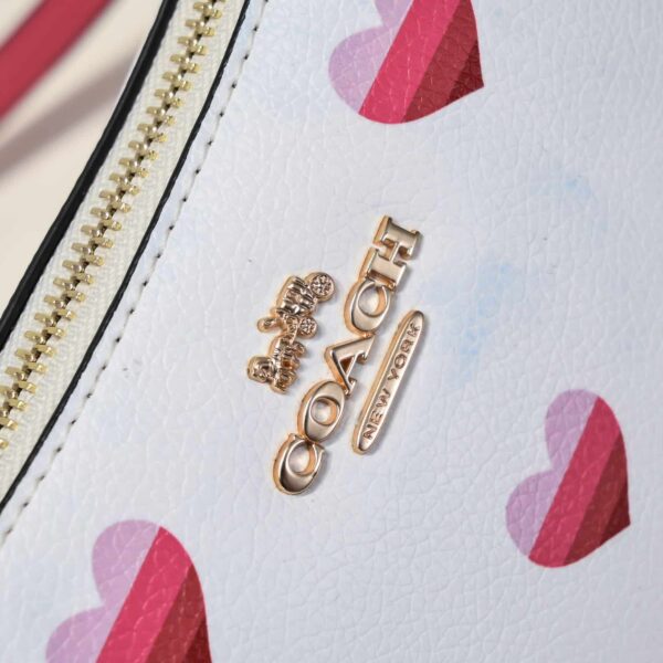 Coach Teri Shoulder Bag With Stripe Heart Print Ca251 - Image 6