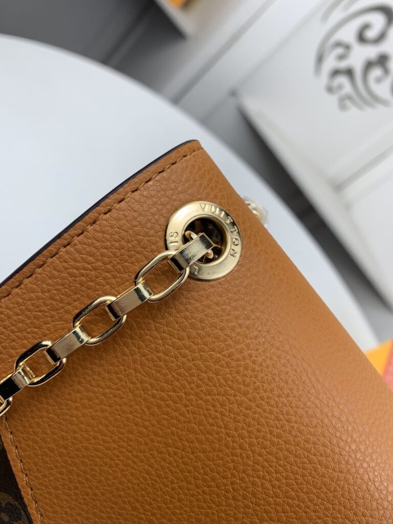 Louis Vuitton Pallas Chain Canvas Monogram Shoulder Bag Brown - Image 4