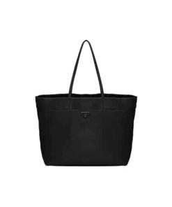 Prada Re-Nylon And Saffiano Leather Tote Bag Black 1Bg107Rv44F0002Vyox
