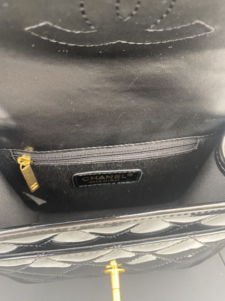 Chanel Small Flap Bag With Top Handle Black As3652 B09576 94305 - Image 9