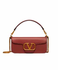 Valentino Locò Calfskin Shoulder Bag In Brown 1W2B0K30Zxlpvg