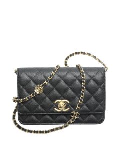 Chanel Wallet With Strap Black 19Cm Ap3580 B14320 94305