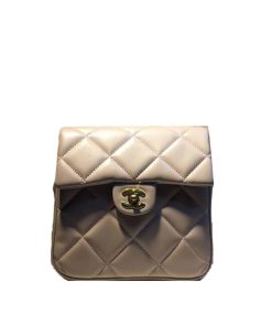 Chanel Flap Backpack Beige 23Cm