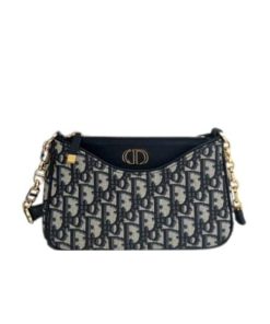 Dior 30 Montaigne Hobo Avenue Mini Bag Blue Dior Oblique Jacquard 21Cm S2187Utzq M928