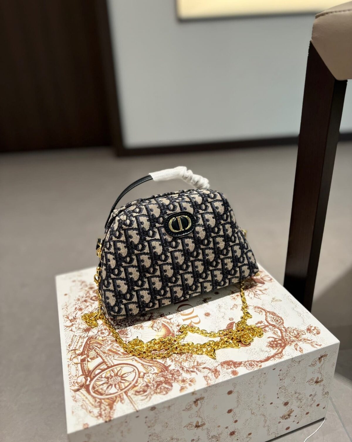 Dior Mini 30 Montaigne D-Cosy Bag Black 20Cm S2169Utzq M928 - Image 2