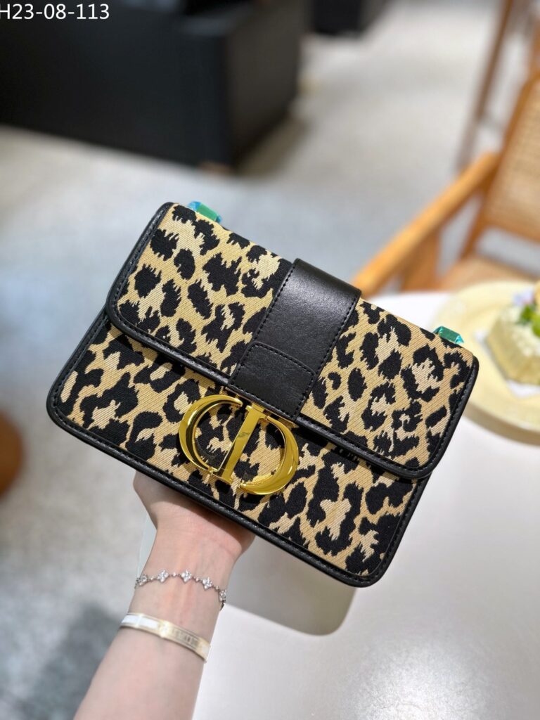 Dior 30 Montaigne Bag Beige Multicolor Mizza Pony Hair Calfskin 19Cm - Image 4