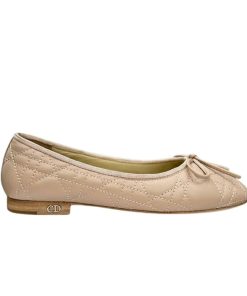 Dior Ballet Flat Beige Quilted Cannage Calfskin