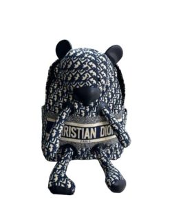 Dior Backpack Bear Dior Oblique Jacquard Black 38Cm