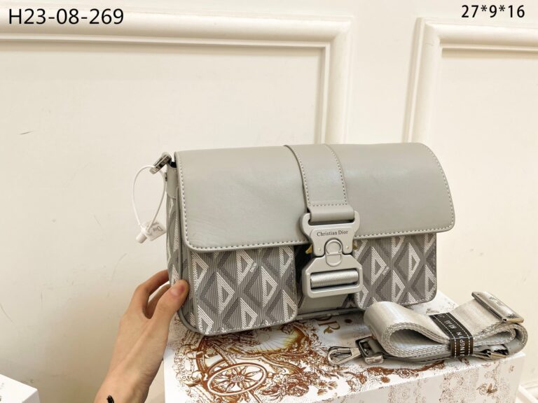 Dior Hit The Road Shoulder Bag Diamond Cd Grey 27Cm 1Esme157Cdp H42E - Image 2