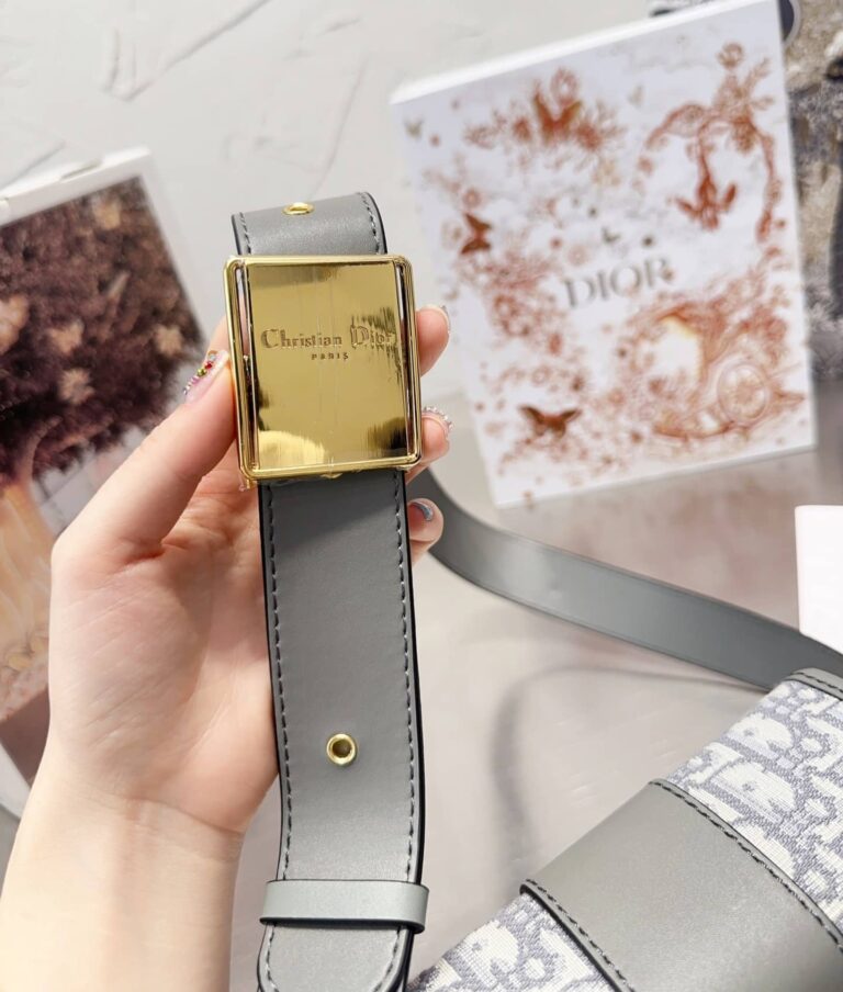 Dior 30 Montaigne Box Bag Gray Dior Oblique Jacquard 18Cm M9204Utzq M932 - Image 3