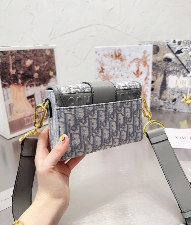 Dior 30 Montaigne Box Bag Gray Dior Oblique Jacquard 18Cm M9204Utzq M932 - Image 7
