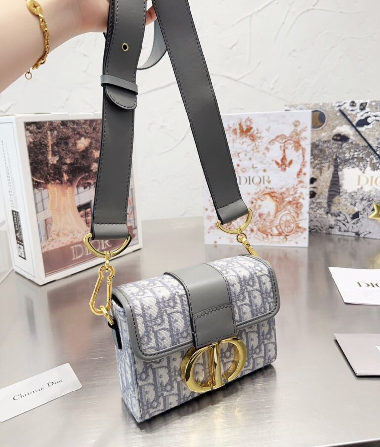 Dior 30 Montaigne Box Bag Gray Dior Oblique Jacquard 18Cm M9204Utzq M932 - Image 10