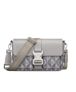 Dior Hit The Road Shoulder Bag Diamond Cd Grey 27Cm 1Esme157Cdp H42E