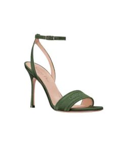 Dior Dway Heeled Sandal Green Kcq853Sbs S11H