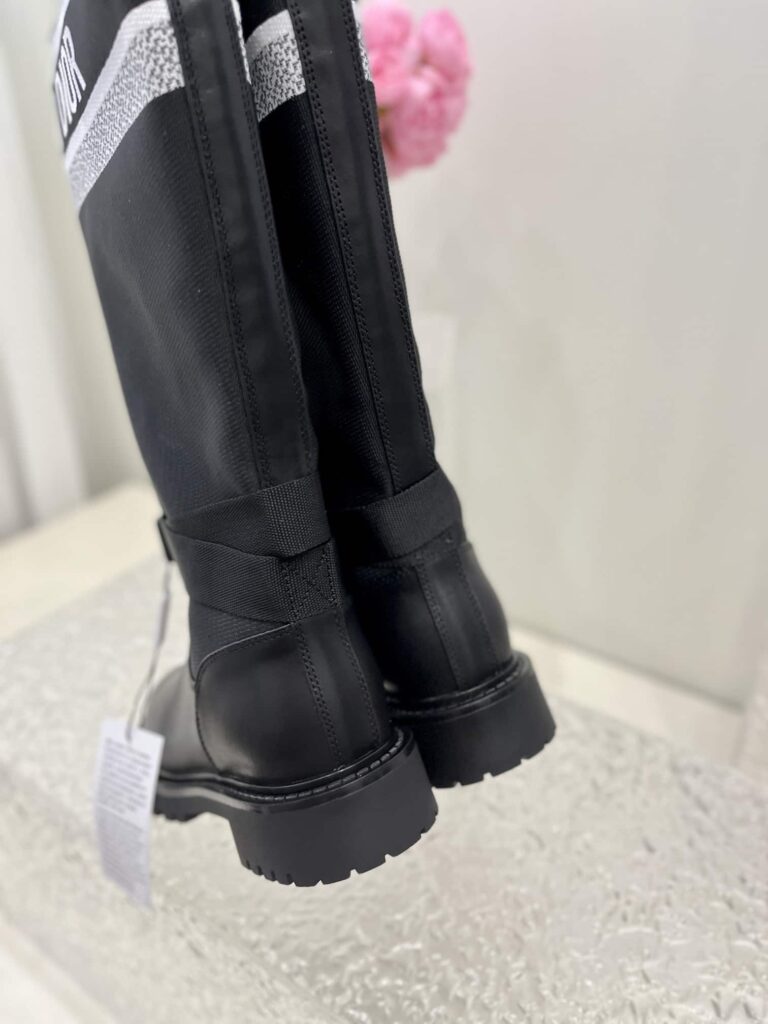 Dior D-Major Boot Technical Fabric And Calfskin Black - Image 5