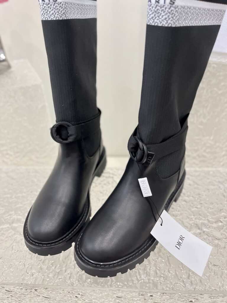 Dior D-Major Boot Technical Fabric And Calfskin Black - Image 8