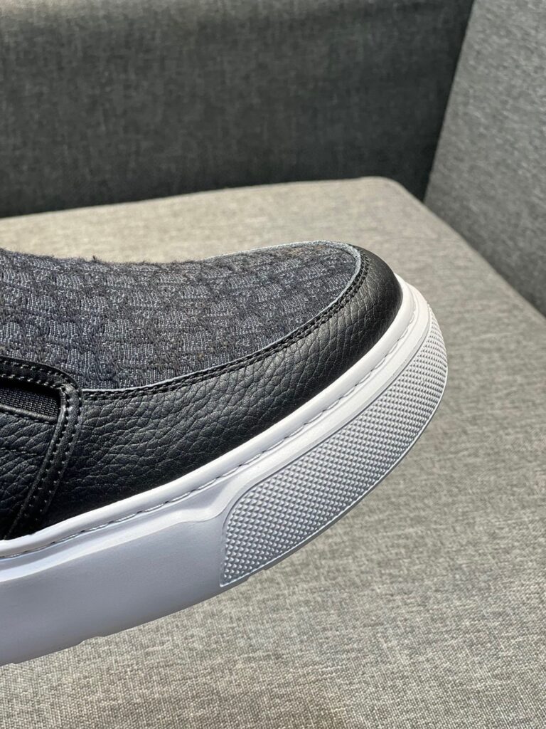 Dior Men's Slip On Leather And Calfskin Black - Image 7