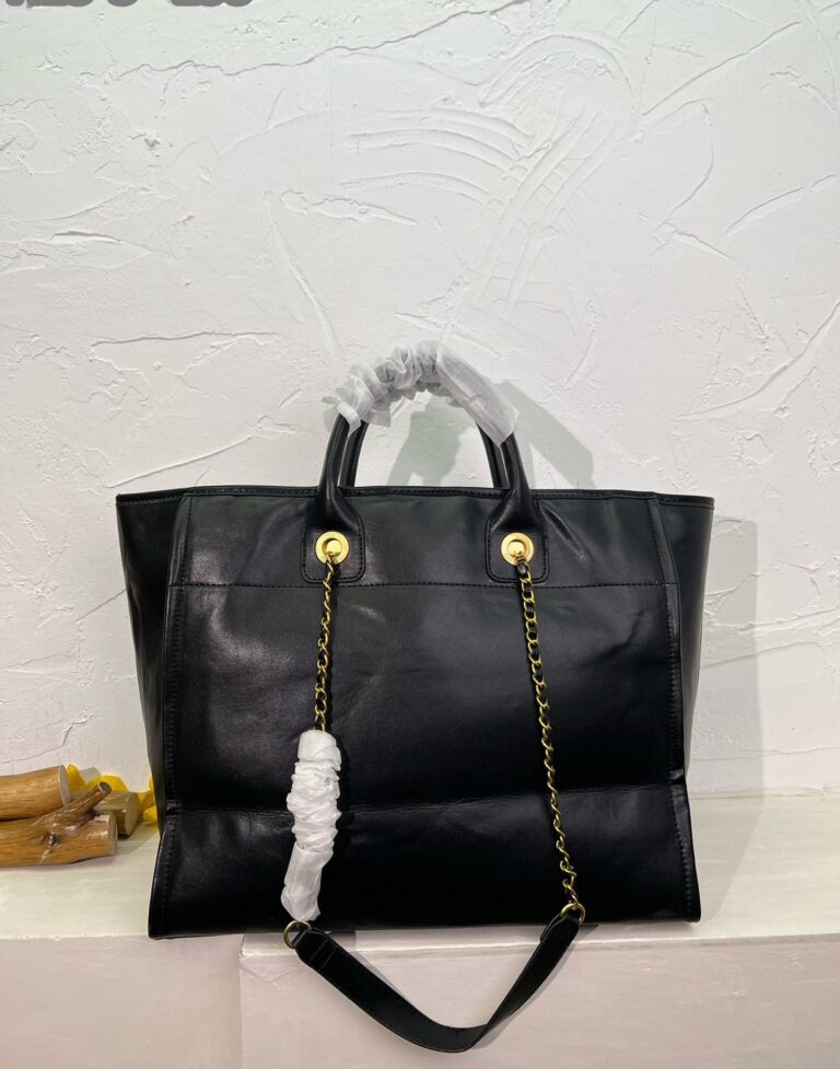 Chanel Deauville Shopping Bag Large 22S Black 38Cm  A66941 B08030 94305 - Image 6