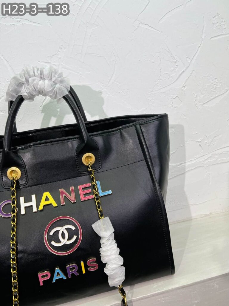 Chanel Deauville Shopping Bag Large 22S Black 38Cm  A66941 B08030 94305 - Image 10