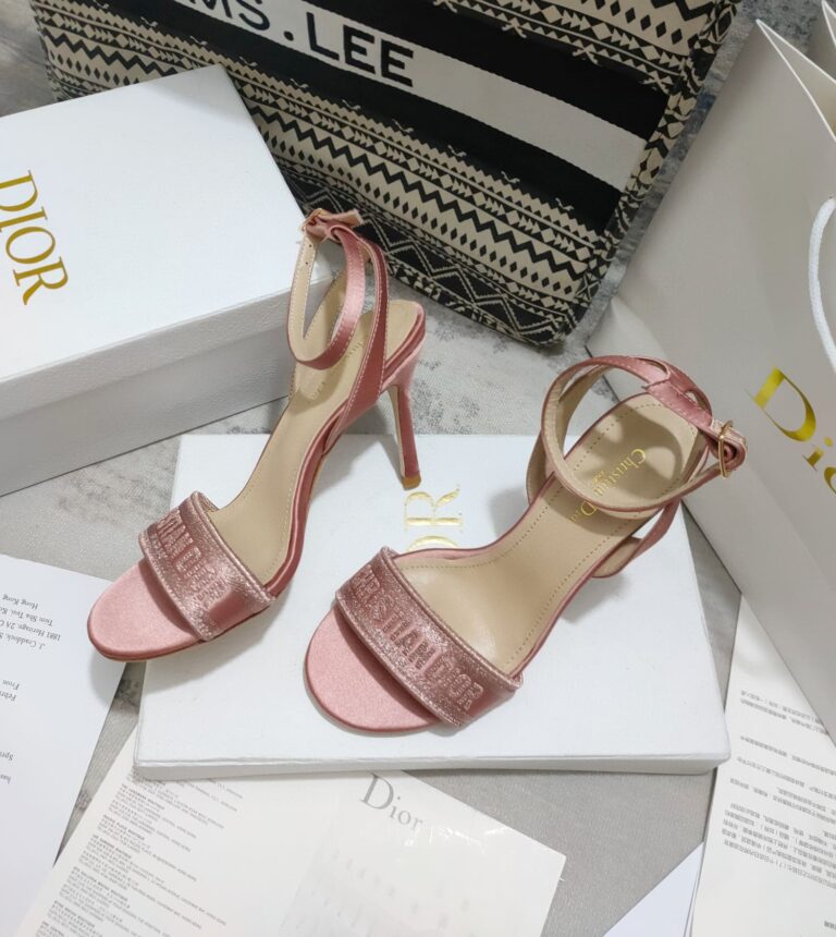 Dior Dway Heeled Sandal Pink Kdq853Sbx S70K - Image 2