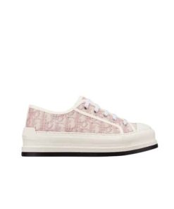 Dior Walk'N'Dior Platform Sneaker Nude Dior Oblique Embroidered Cotton Kck385Obe S21U