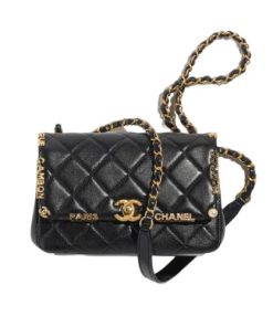 Chanel Mini Flap Bag Black 19.5Cm As3731 B10111 94305