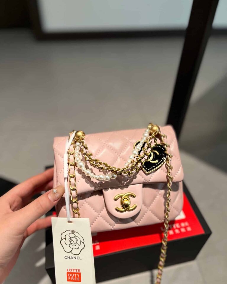 Chanel Mini Flap Bag Pink 17Cm As4385 - Image 2