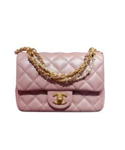 Chanel Mini Flap Bag Pink 17Cm As4385