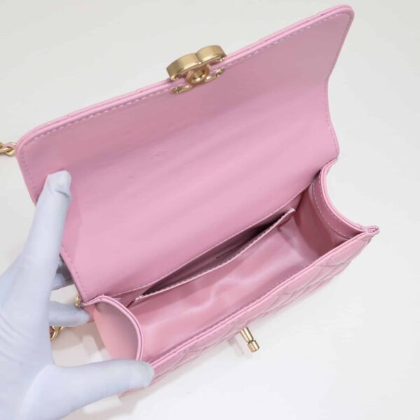 Chanel Woc Flap Bag With Gold Chain Light Pink 23Cm - Image 4