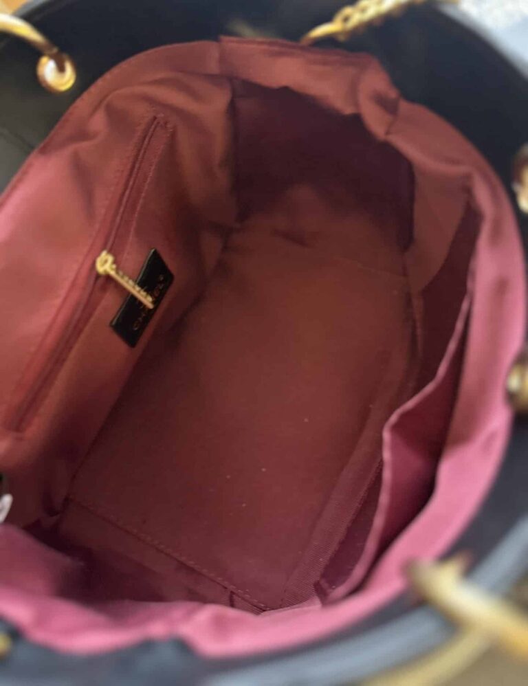 Chanel Small Shopping Bag Lambskin Black 25Cm As4188 - Image 9