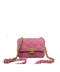 Chanel Mini Flap Bag Pink 18Cm As3205