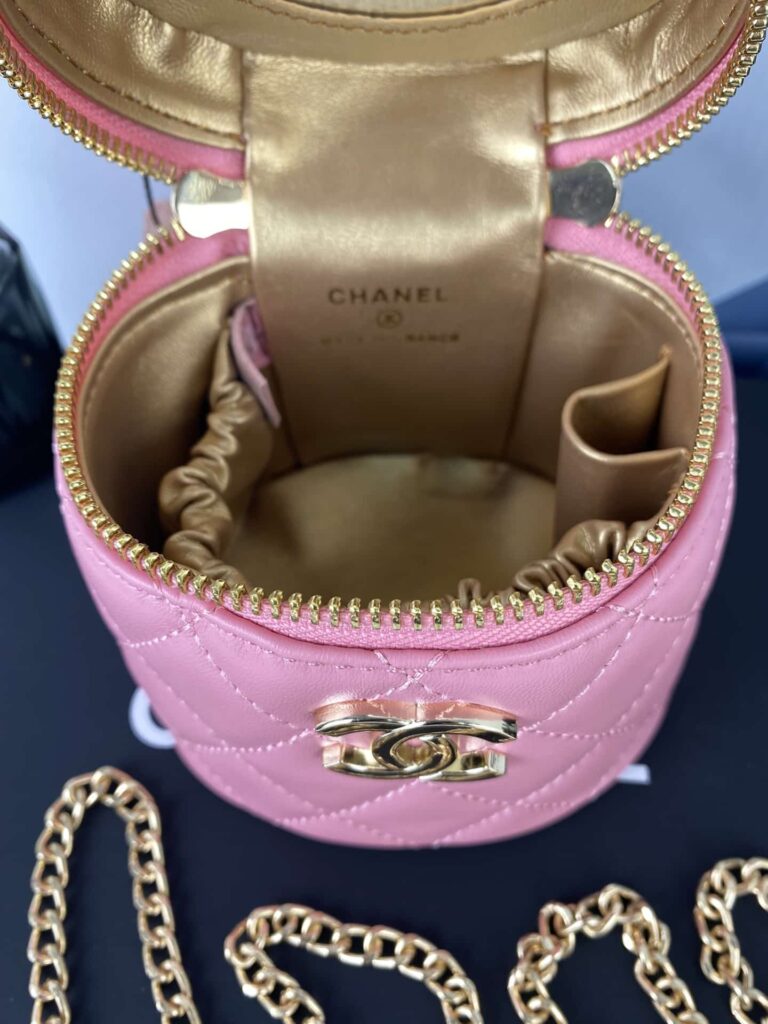 Chanel Vanity Chain Shoulder Shoulder Bag Pink 13Cm - Image 3