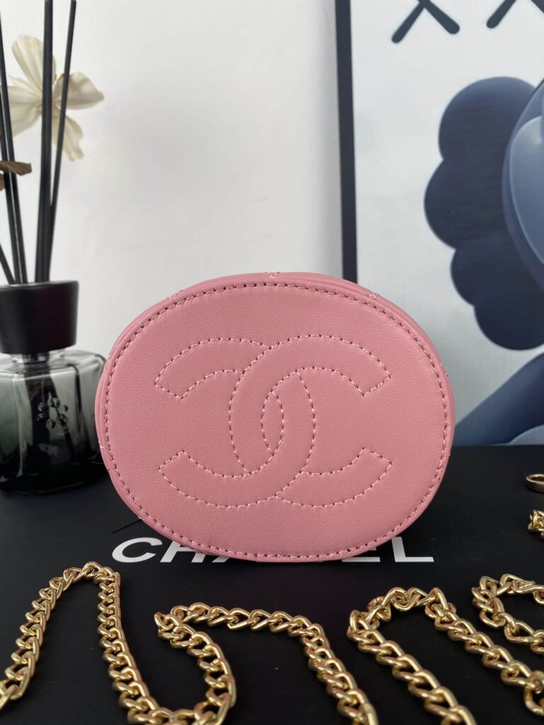 Chanel Vanity Chain Shoulder Shoulder Bag Pink 13Cm - Image 4