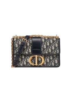 Dior 30 Montaigne Chain Bag Blue Dior Oblique Jacquard 24Cm M9208Utzq M928