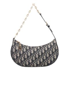 Dior Cd Lounge Bag Blue Dior Oblique Jacquard 23Cm M22626Tzr M928