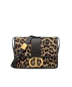 Dior 30 Montaigne Bag Beige Multicolor Mizza Pony Hair Calfskin 19Cm