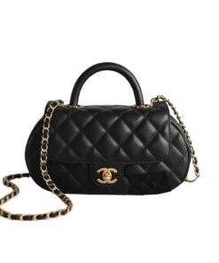 Chanel Shoulder Bag With Chain Black 21Cm As4573 B15144 94305