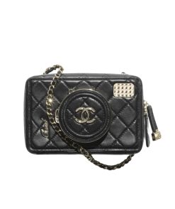 Chanel Camera Bag Lambskin Black 18Cm As4817 B16255 94305