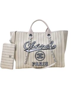Chanel Large Shopping Bag Cream 39Cm A66941