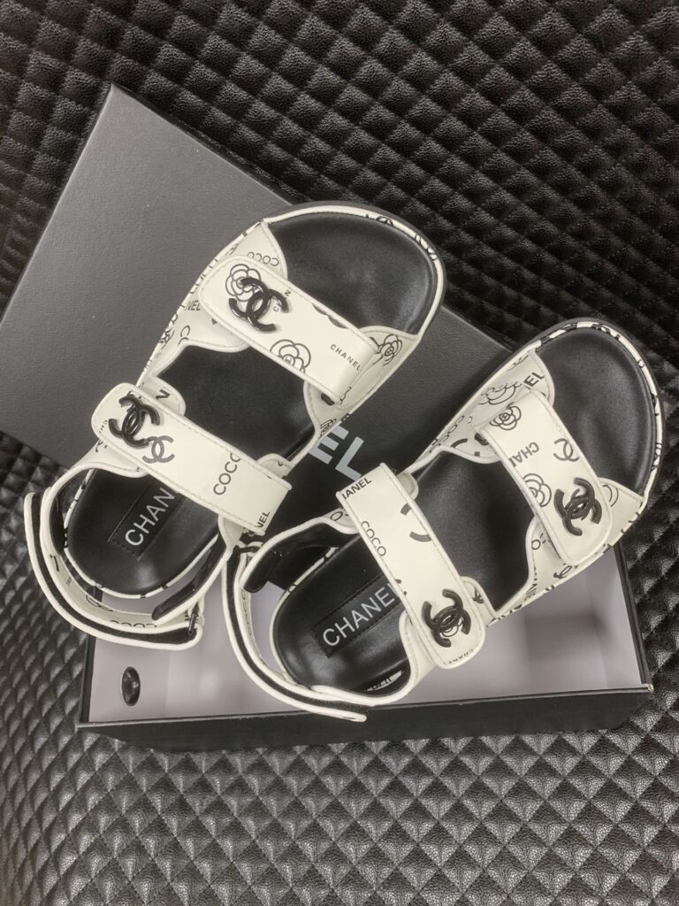 Chanel Dad Slingback Sandals 23P Camelia Cc Logo - Image 4